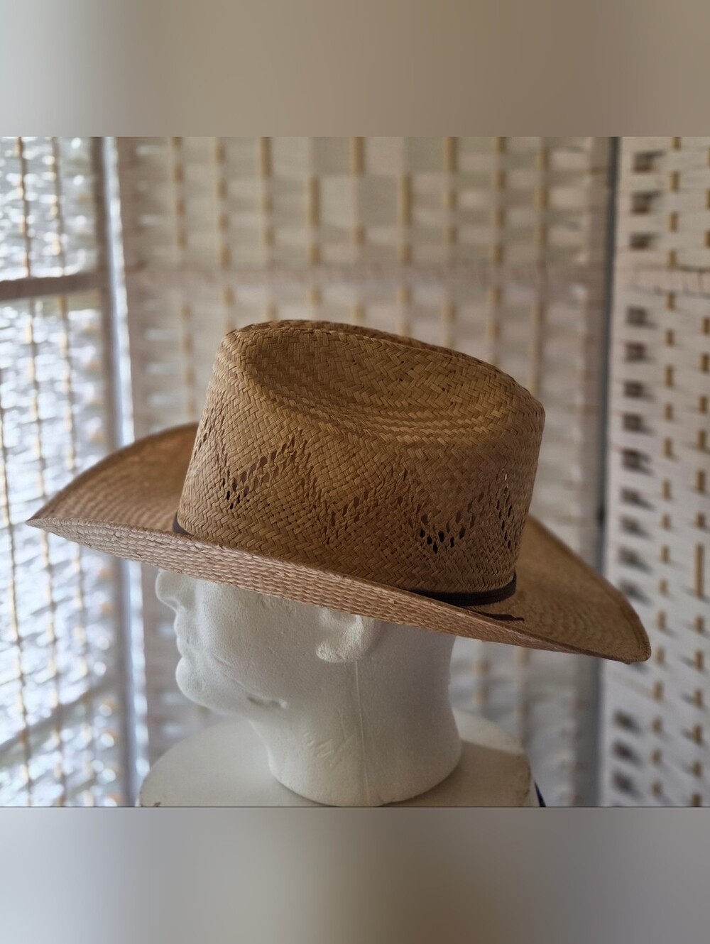 Bailey U Roll It Straw Cowboy Hat - Natural Brown Size 7 1/2